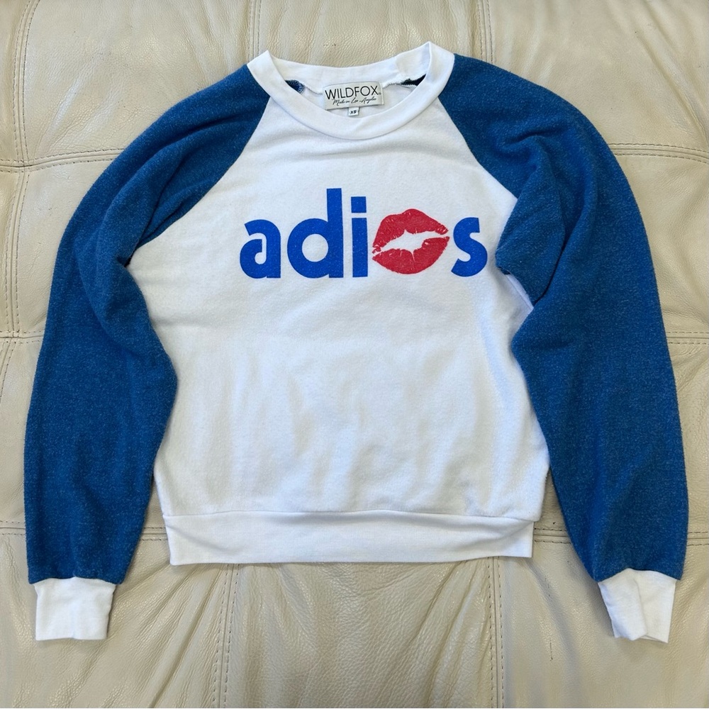 Wildfox “adios” Print Long Sleeve Shirt